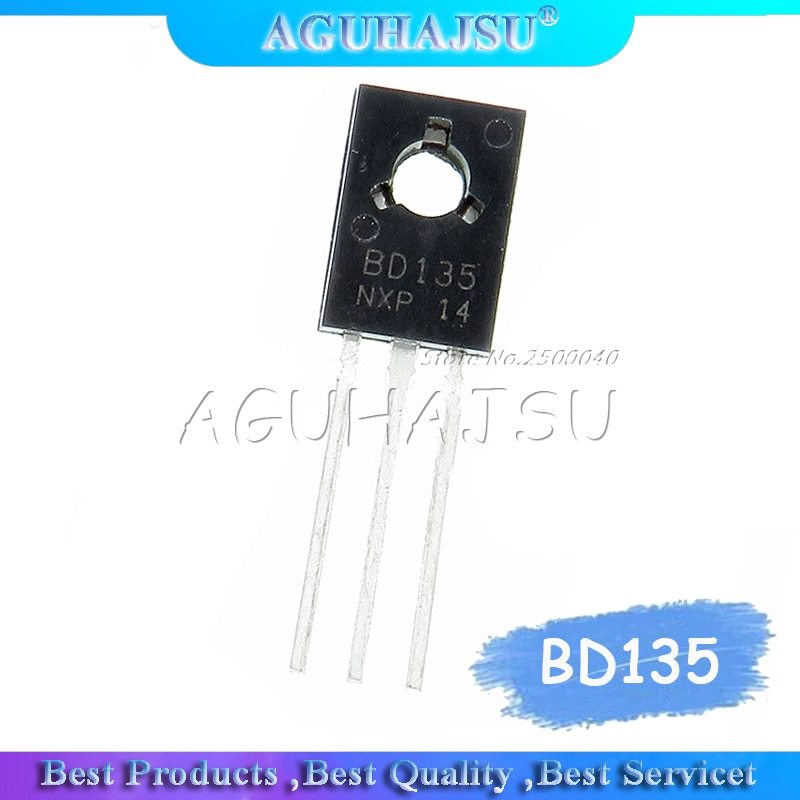 5Pcs- BD135 BD-135 BD 135 NPN Transistor 45V 1.5A NPN Power Transistor TO-126 Bipolar Transistor IC Medium Power Silicon NPN Triode Transistor Electrical Circuitry & Parts. 
