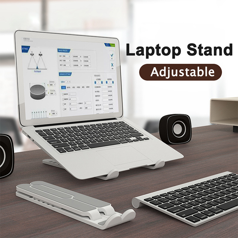 Adjustable Plastic Laptop Stand Portable Foldable Height Adjustable Notebook Computer Stand. 