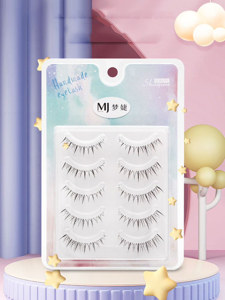 Short Eyelashes A/M Shape Spikes Cluster Eyelash Transparent Stem Eyelashes Eyelash Extensions Natural Korean False Eyelashes. 