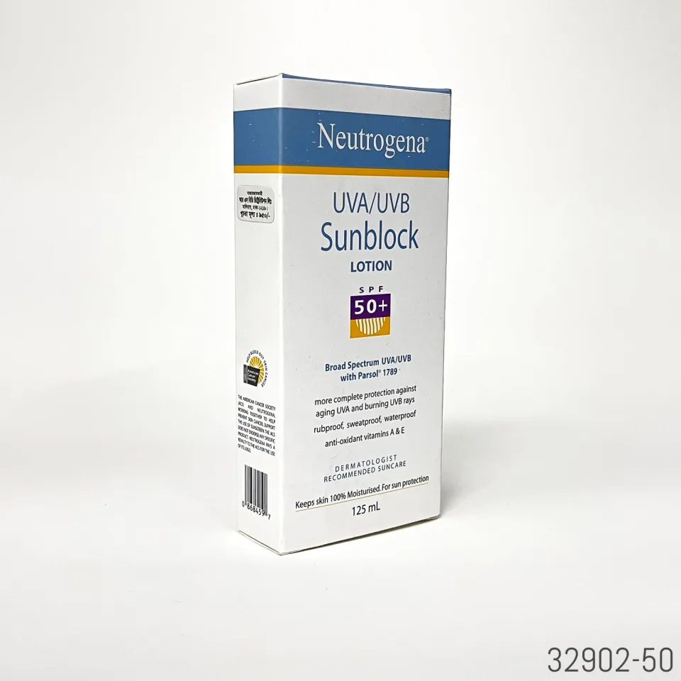 Neutrogena UVA/UVB Sunblock Lotion SPF 50+ 125ml (USA). 