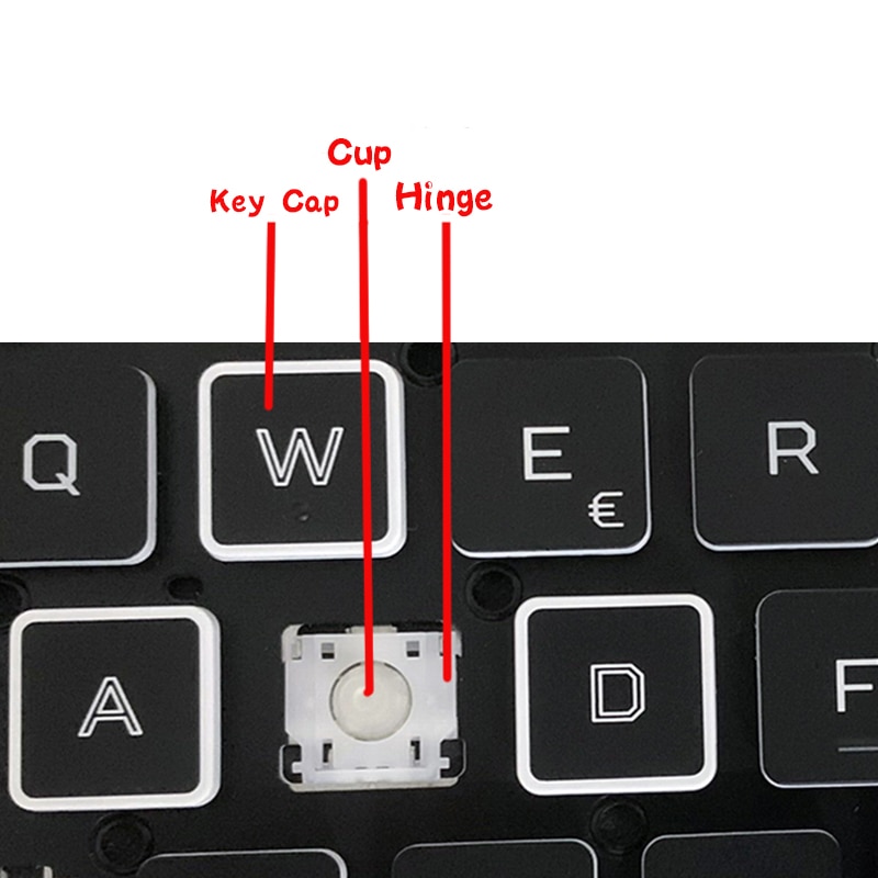 Replacement Keycap Key Cap Rubber pad Scissor Clip Hinge CUP For Acer ONE Aspire Swift FUN Gateway VX15 Nitro5 Laptop Keyboard. 
