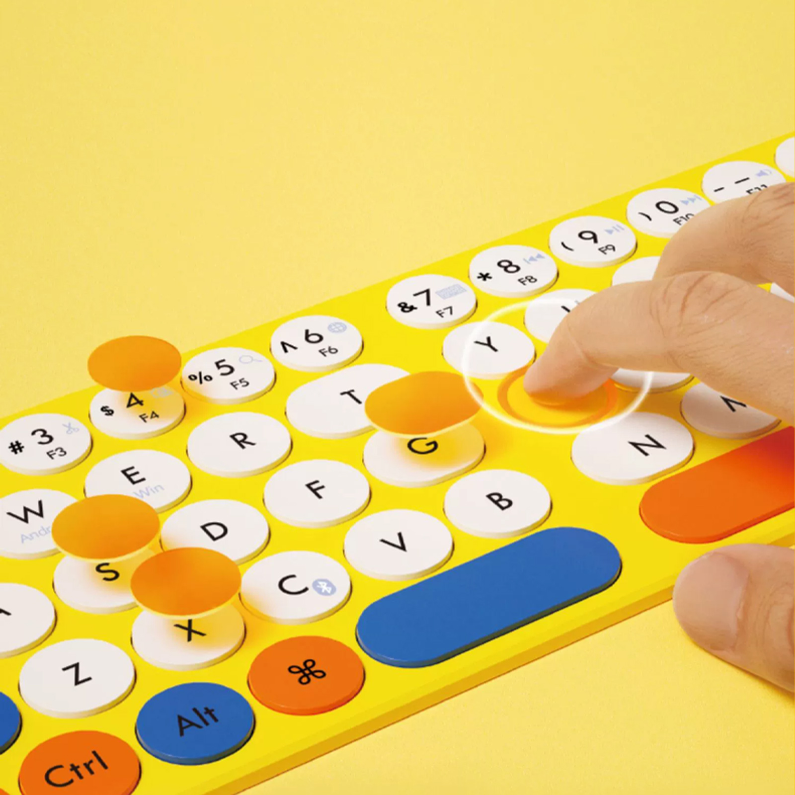 Miffy X MIPOW Mini Foldable Keyboard Wireless Keyboard iPhone Slim Wireless Bluetooth Ipad Keyboard IOS Foldable Keyboard Blueto. 