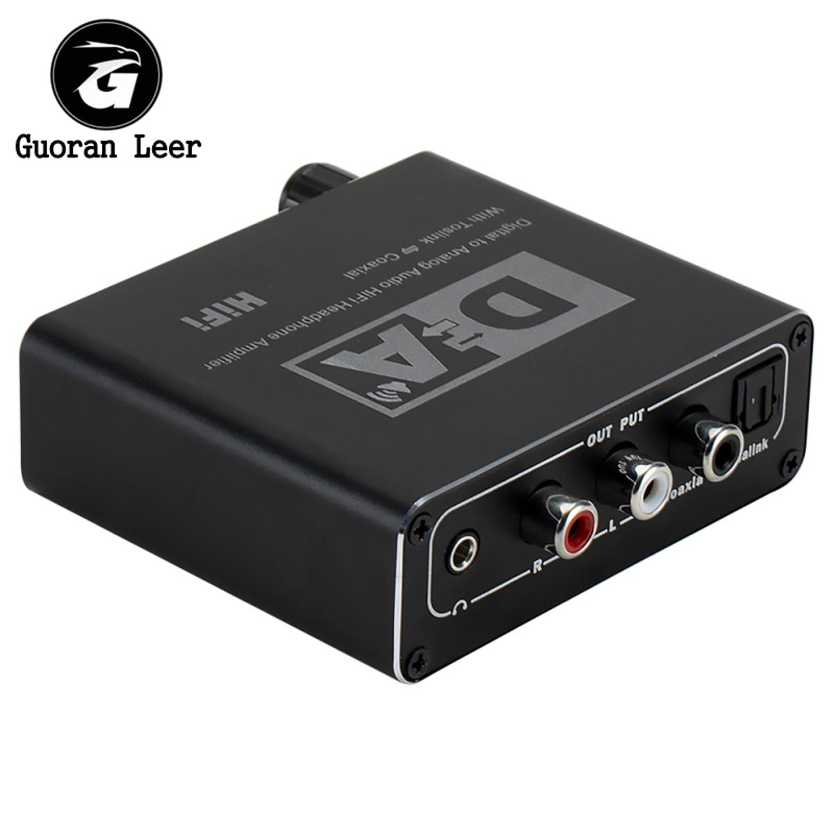 32-192k Digital To Analog Audio Converter Receiver Volume Adjustment Bidirectional Toslink To Coax Audio Adapter