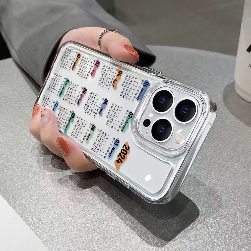 2024 Calendar Phone Case For Samsung S24 Plus S22 S23 Ultra S20 S21 FE A54 A34 5g A24 A23 A53 A32 A52 A14 A05 A13 A72 A33 Cover. 