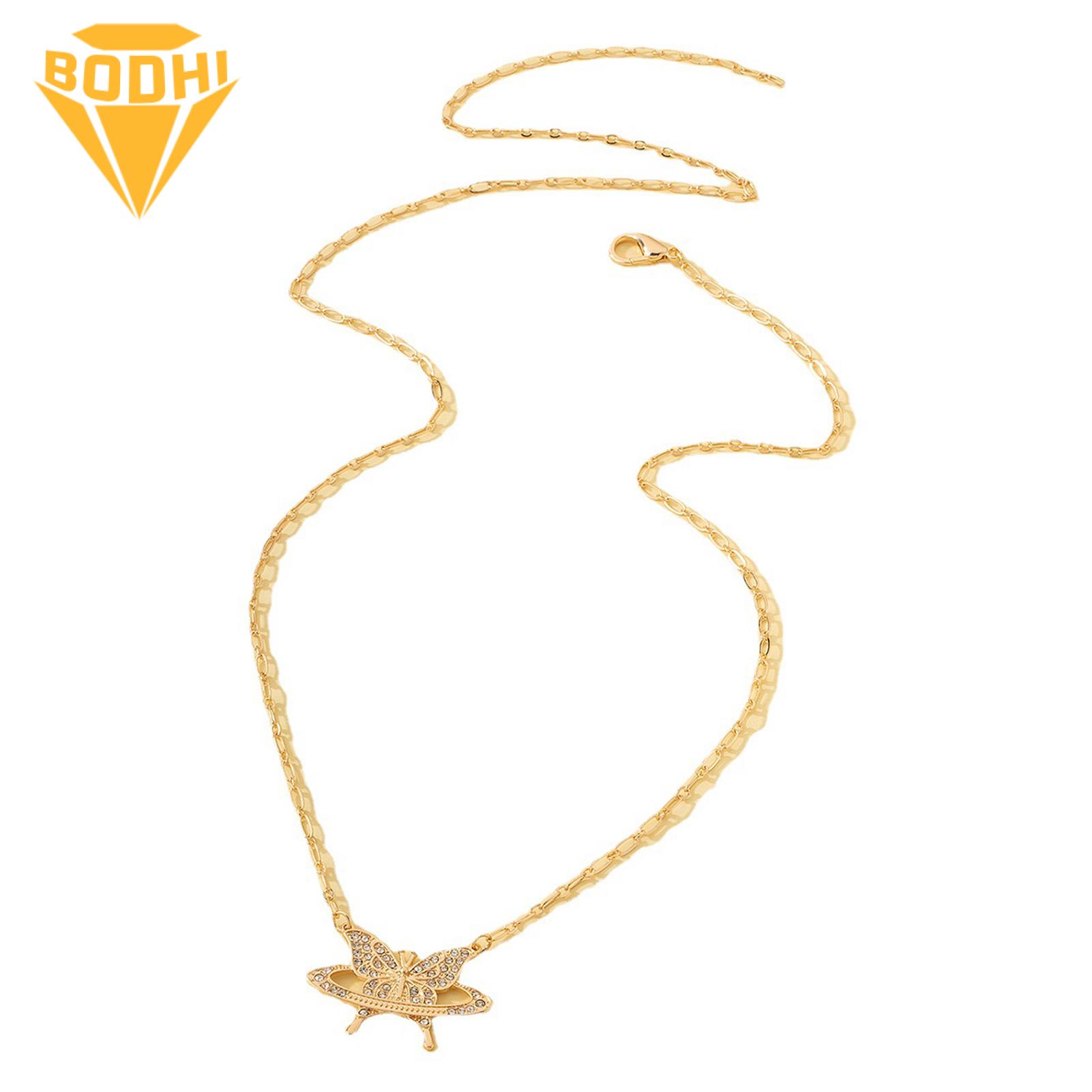 (New) Bodhi body chain elegant luxury noctilucent butterfly wait chain. 
