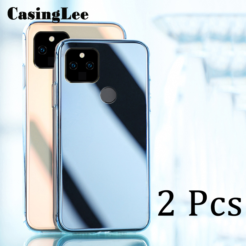 2PCS for Google Pixel 5A 5G case Soft Transparent Full Protection Clear Back Cover Google Pixel 5A Phone cases For girls and Boys. 