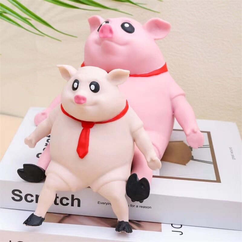 Piggy squeeze toy pig stretching squishy toy stretch squeeze stress squishy toy soft squeeze toy stretch toy. 