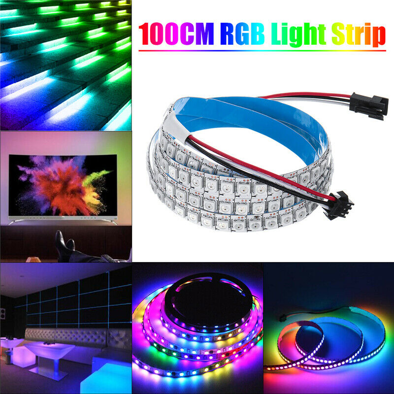 Ws2812B 5050Smd 144 Led Light Strip with Built-In Rgb Ic Individual Addressable Dc. 