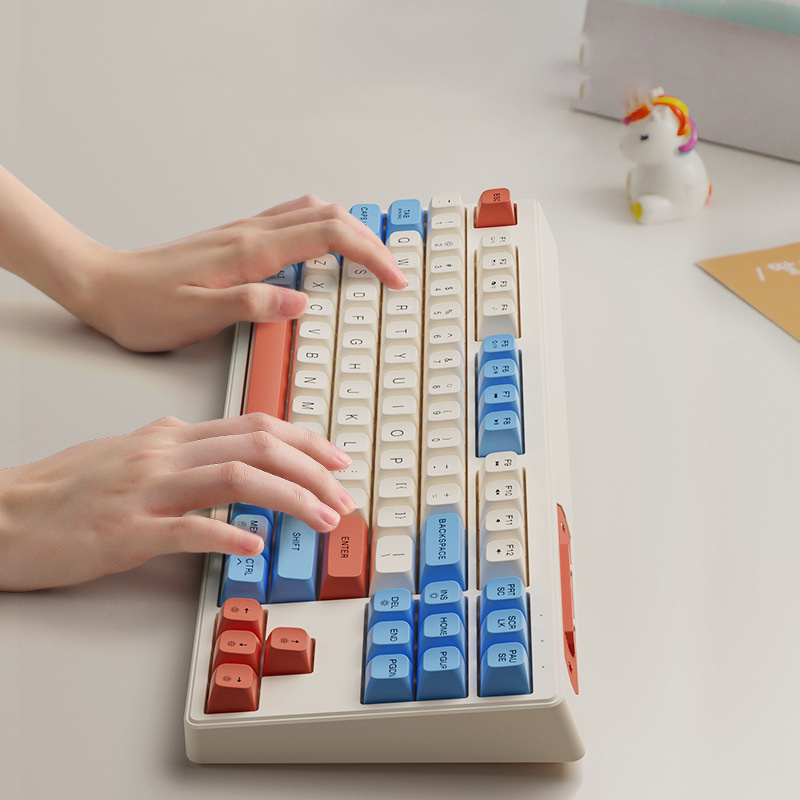 Gaming Mechanical Feel Keyboard Glows Wireless USB Desktop PC/Notebook Available Sunlight Mall. 