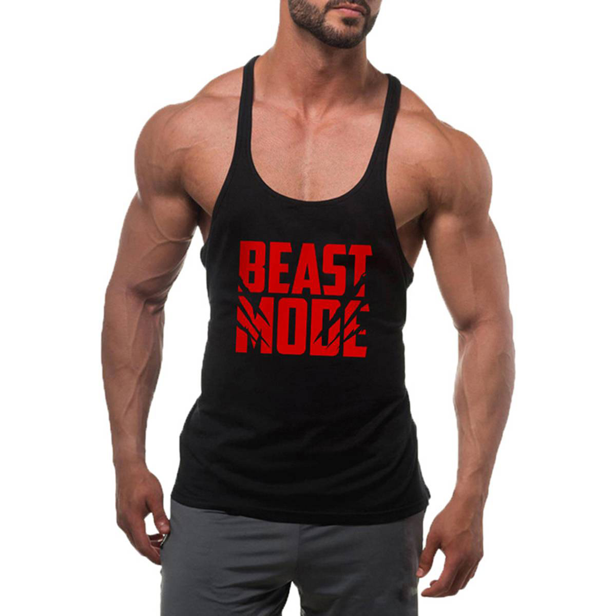 Mens Dri Fit Stringer Tank Top Gym 