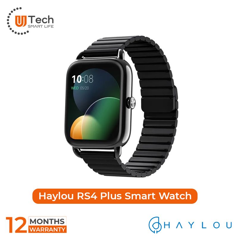 Haylou Rs4 Plus 1.78" Retina AMOLED Display & 60hz Refresh Rate Smart Watch with AMOLED Display SpO2 Heart Rate Monitoring Smart Watch. 