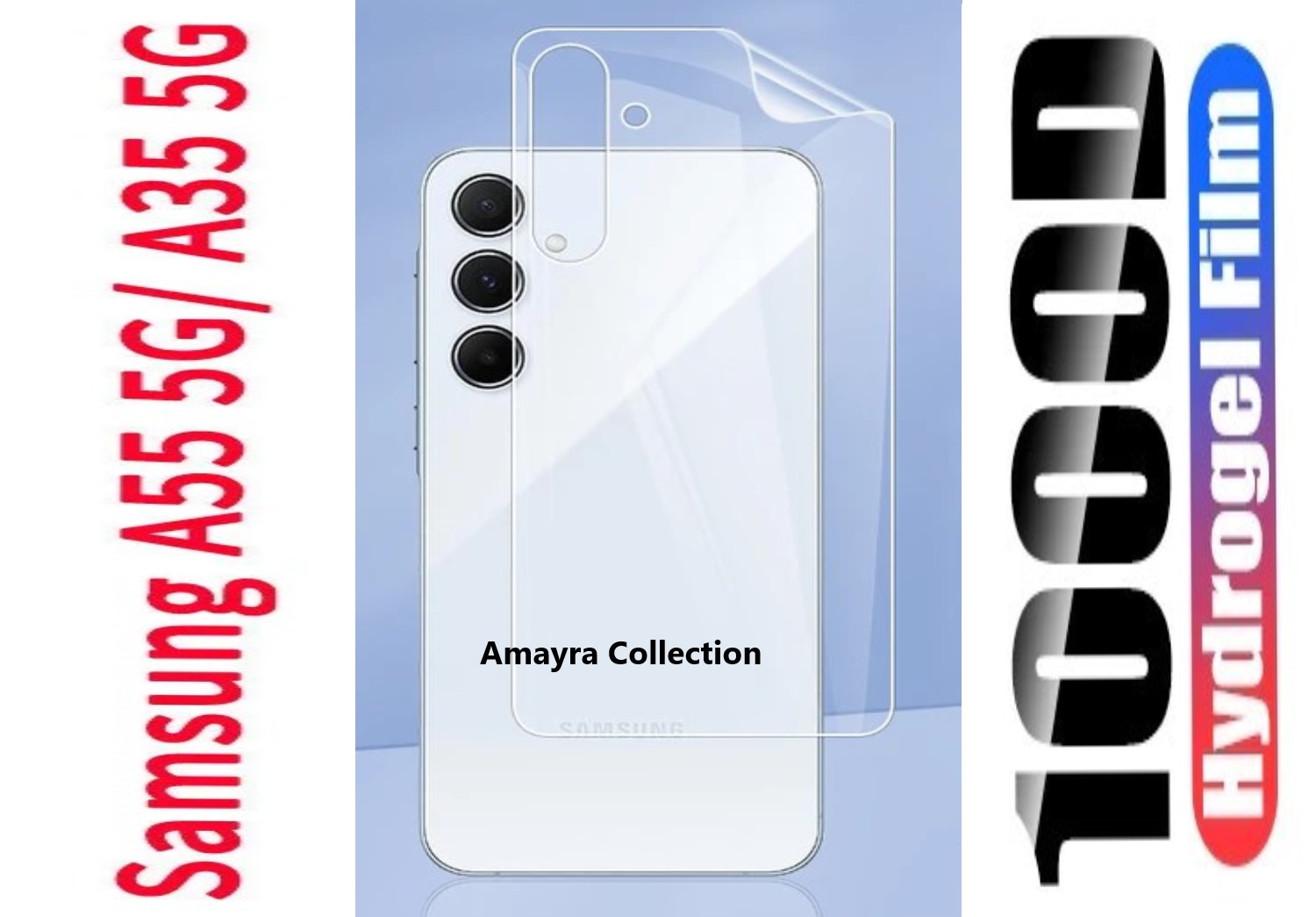 2in1 Protector Combo Pack for Samsung Galaxy A35 (Front Hydrogel Protector Poly+Back Hydrogel Protector Poly). 