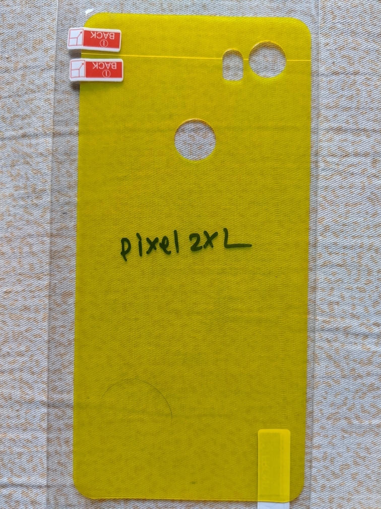 Google Pixel 2xl Sticker Protective Film Jel Poly Transparen Back Cover Screen Protector. 