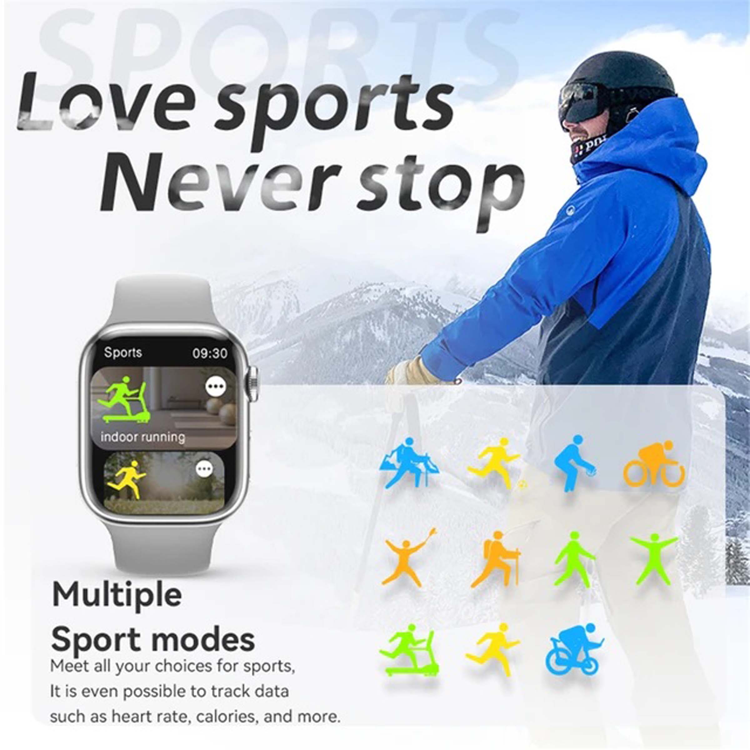 CX9 Pro Max Smart Watch 2nd Gen Chat GPT 2.02inch Big Display Amoled Screen Watch Series 8 NFC Sport Smartwatch for Men and Women Up to 14 Days Standby. 