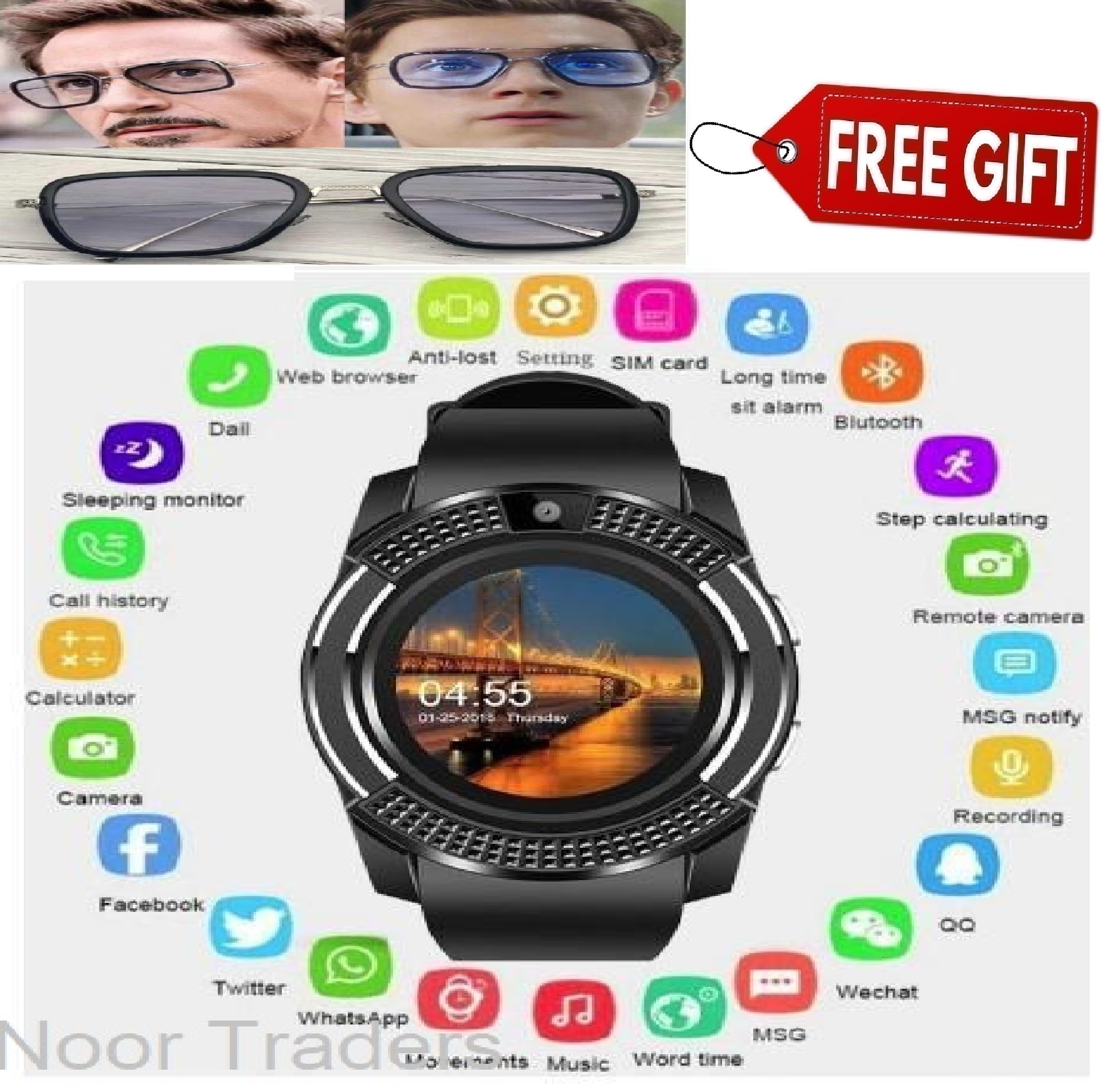 v8 smart watch fastrack