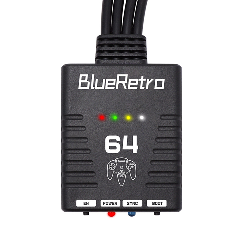 Bluetooth Wireless Game Controller Adapter for Nintendo 64 N64 Console Support Up to Four Wireless Game Controller. 