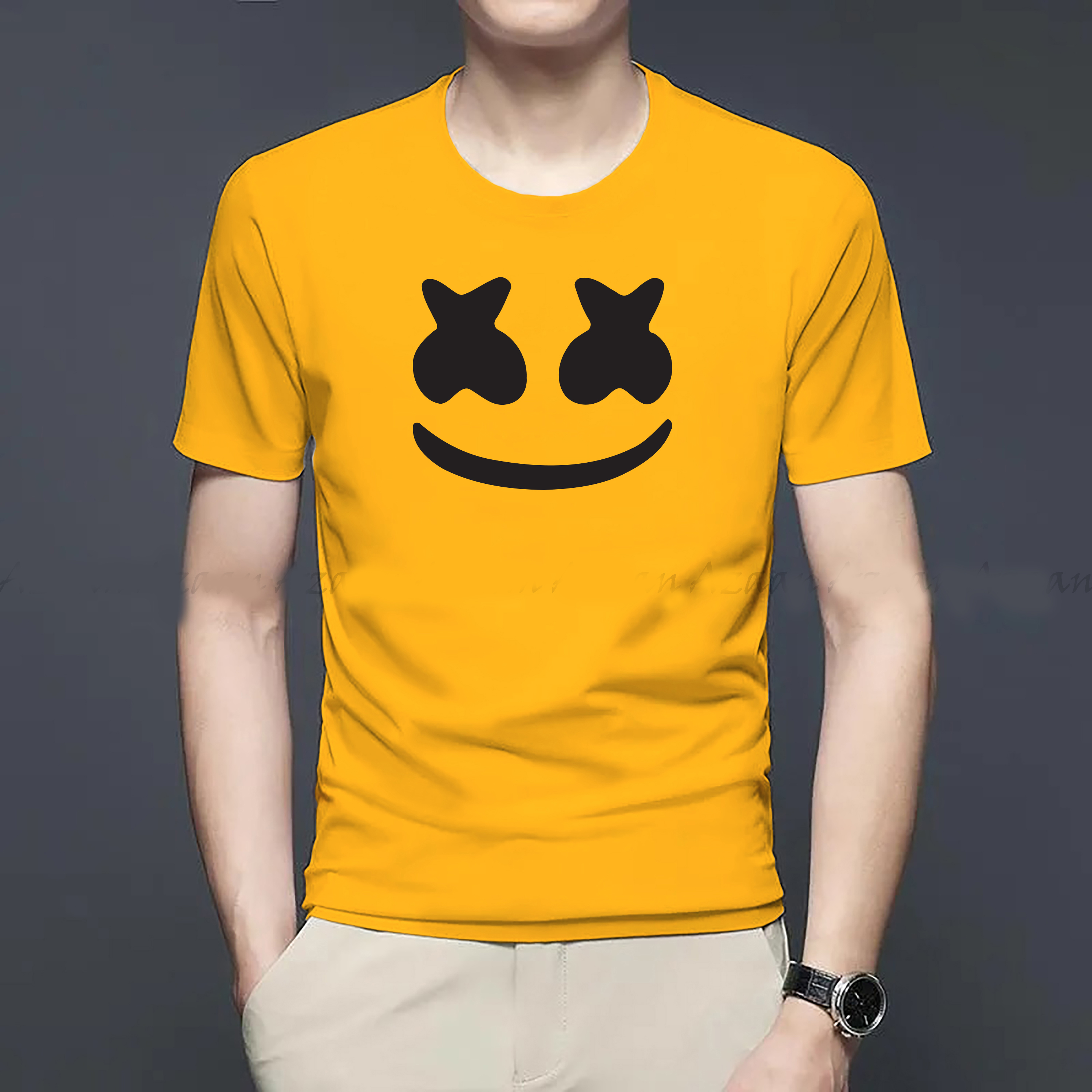 Plain Marshmallow Trendy t- shirt design. 