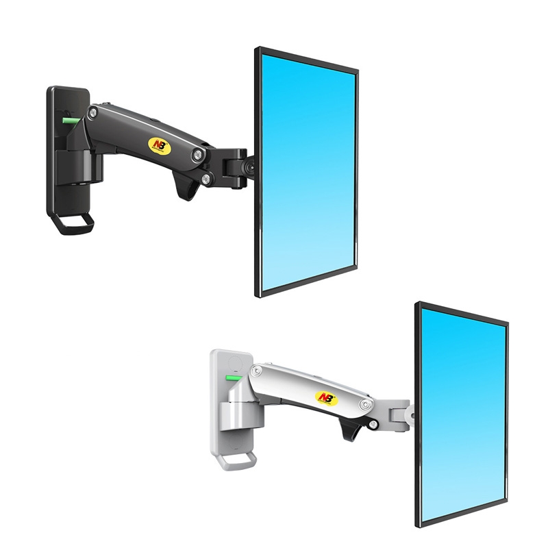 NORTH BAYOU Universal Telescopic Rotating Lifting Monitor Bracket, Model: F120 (Black). 