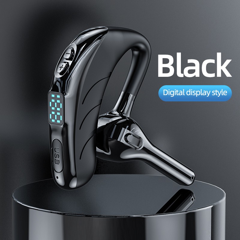 【FUPANG】Tinzzi led power display long standby business headset wireless bluetooth5.4 waterproof Sport headphones HiFi sound earhook Bluetooth with microphone for