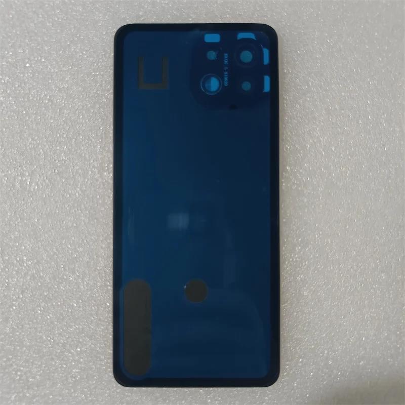 For Xiaomi Mi 11 Lite 5G Glass Battery Cover Rear Door Panel Housing Case With Camera Lens Replace. 