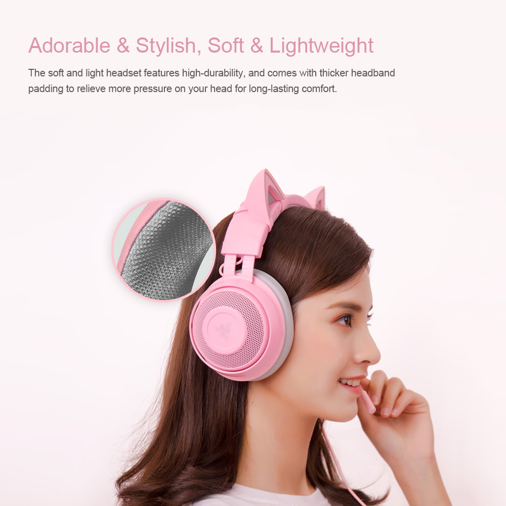 Razer Kraken Gaming Headset with Noise Cancelling Microphone Replacement for PC, Mac, Xbox, PS4. 