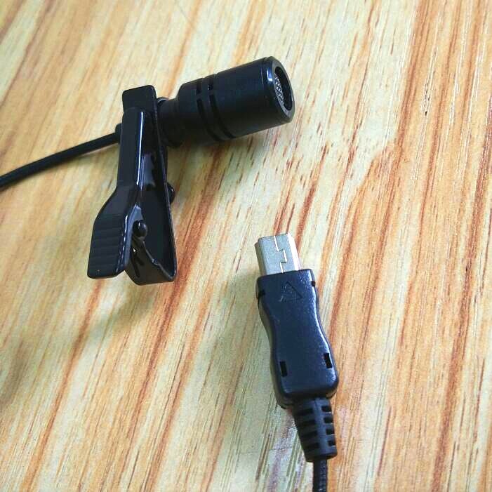 【VisioN Shop】NEW 150cm Quality 1.15M Gopro Mini USB External Collar Clip on Mic for Gopro Hero 4 3+ 3 Camera. 