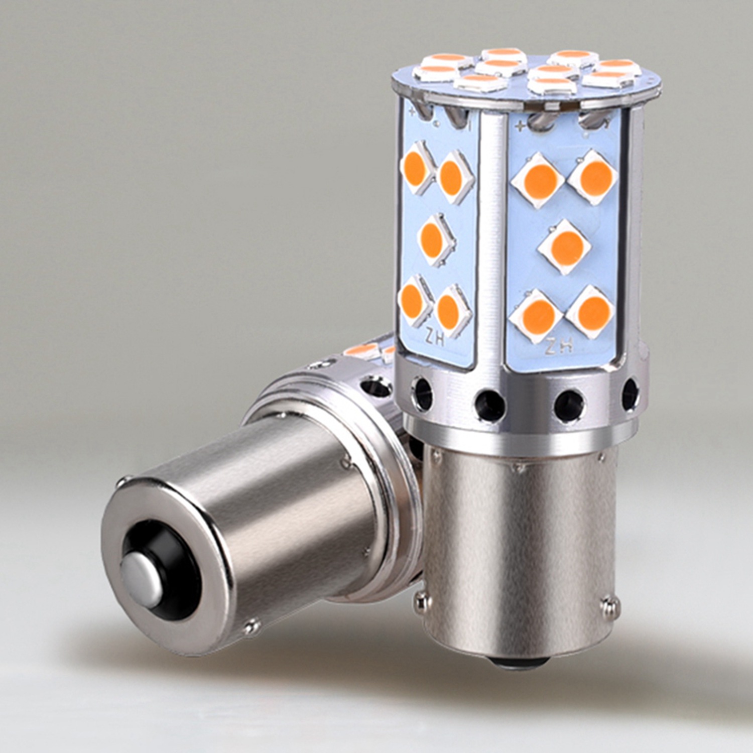 2 Pcs Led Bulb 3030 35Smd Canbus Led Lamp for Car Turn Signal Lights Amber Lighting-T20 7440 & 1156 P21W. 