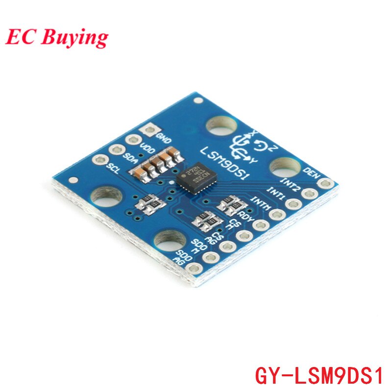 【happy one】LSM9DS1 Sensor nine-axis 9-axis Axis IMU Accelerometer Gyroscope Magnetometer GY-LSM9DS1 GY LSM9DS1 I2C For Arduino. 