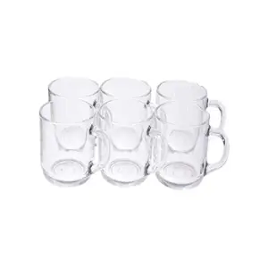 1pc Square Shaped Glass Cup With Handle & Straws, High Temperature  Resistant Bottom, Heat Resistant Cup For Home Use, Stylish Design, Women