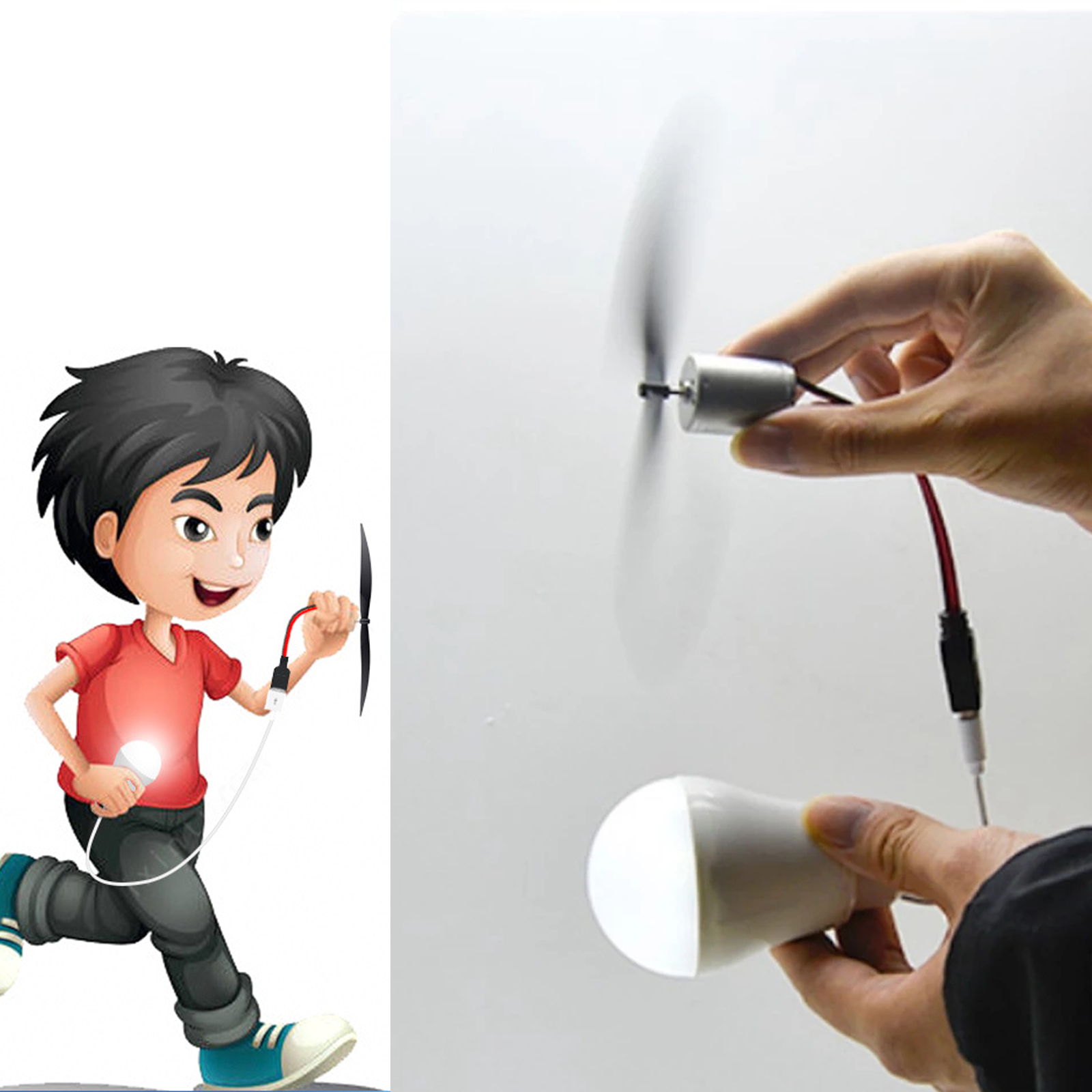 USB 1M 20V 5W Mini Wind Turbine Motor Led Windmill Micro Wind Turbine Wind Turbine Science Teaching Tool Model. 