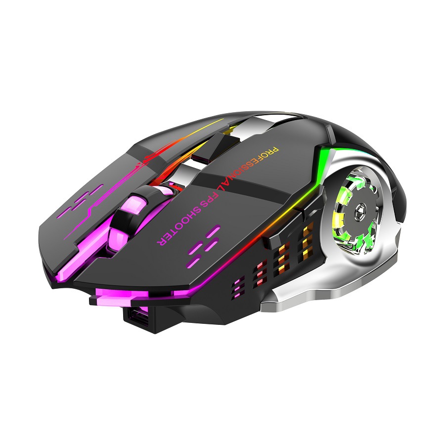 BAJEAL M500 Rechargeable Wireless Mouse RGB Luminous Gaming, Office, Silent Laptop, Dual Mode. 
