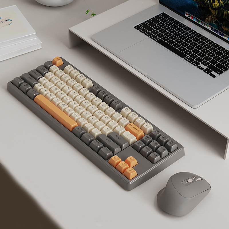 Gaming Mechanical Feel Keyboard Glows Wireless USB Desktop PC/Notebook Available Sunlight Mall. 