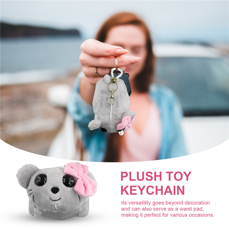 Cute Sad Hamster Plush Keychain Sad Hamster Meme Plush Pendanttoy Figure Soft Toy Stuffed Animal Keychain Decoration A. 