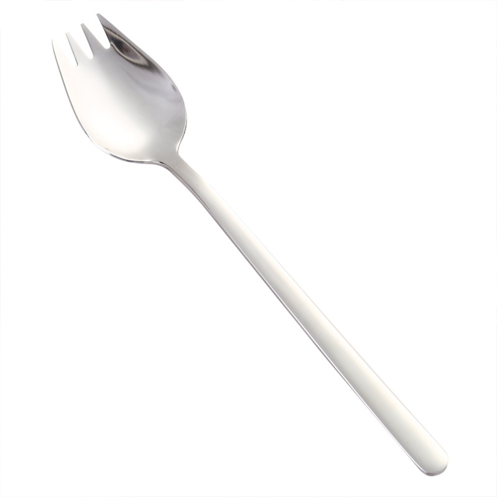 GC 2 In 1 Stainless Steel Fork  Spoon Spork Cutlery Set Kitchen Outdoor Utensil Tool color:as picture show. 