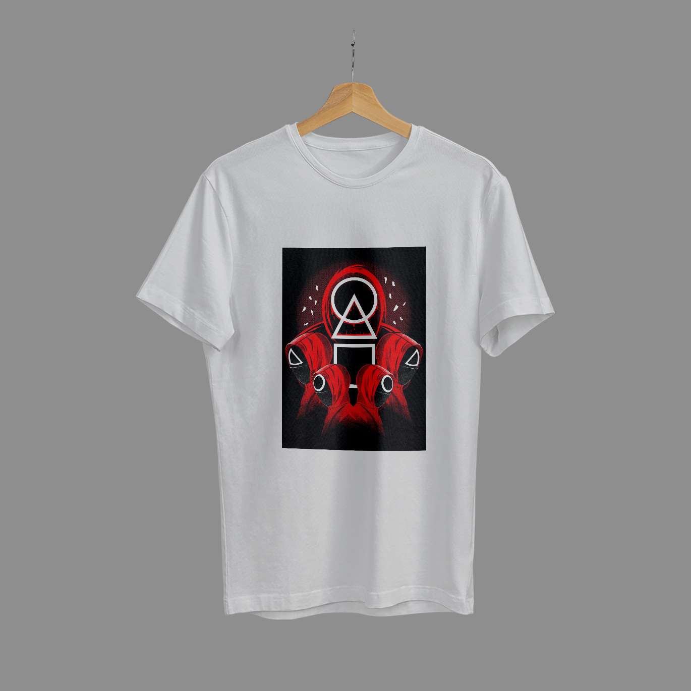 Ensemble Yourself - Upscale Need - Squid Game White T-Shirt - Sensible - Must Have - Slik Option - Well Inspired & Crafted. 