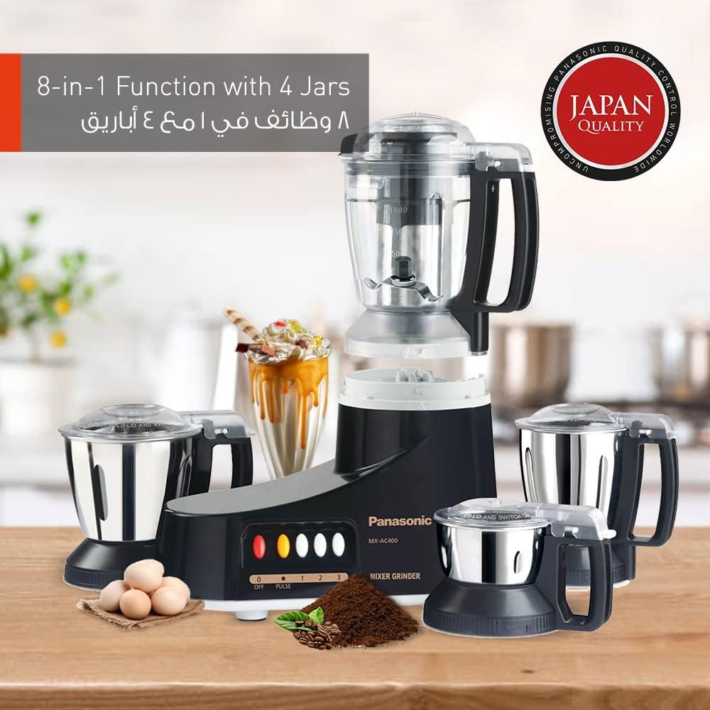 Panasonic MX-AC460 Heavy Duty Super Mixer Grinder | 1000 Watt. 
