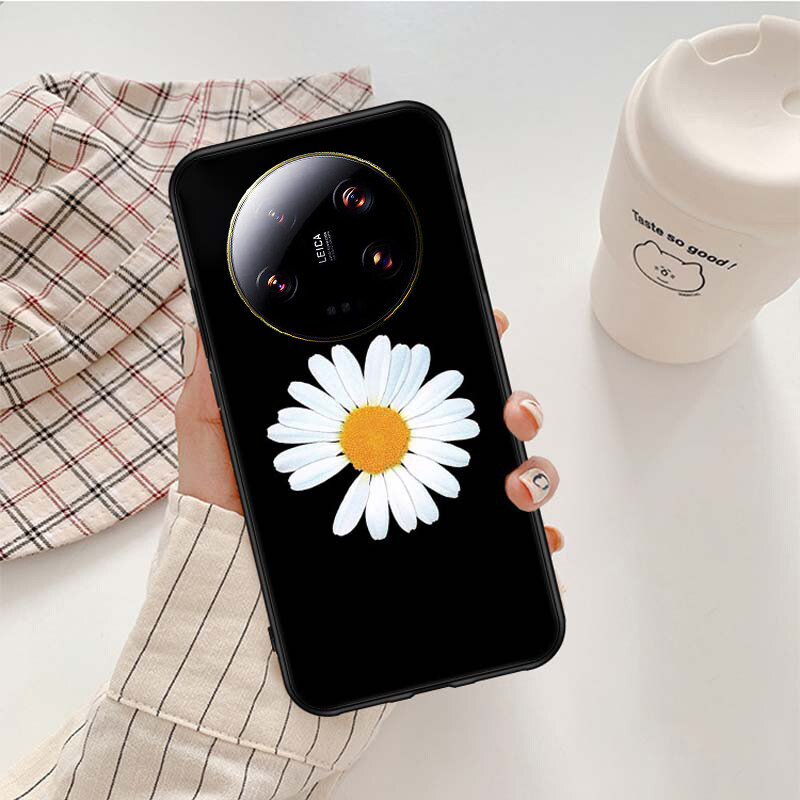 New Phone Case For Xiaomi 13 Ultra Cover + Flower Support Ring for Fall Prevention For Xiaomi 13 Ultra Case