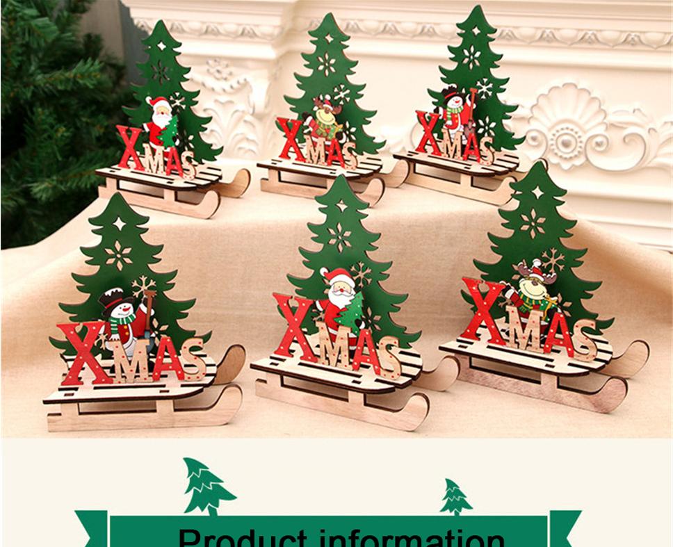 Mini Tabletop Christmas Sled Diy Wood Christmas Decoration Buy