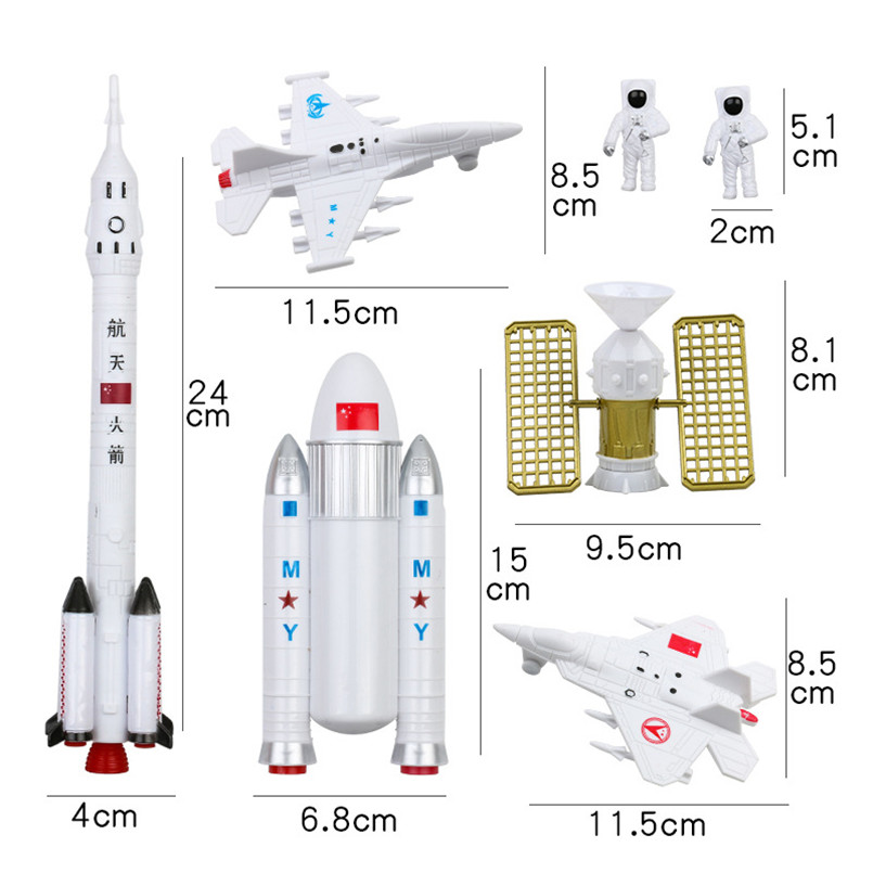 Toy Exploration Space Shuttle Cosmic Toy Set Toy Rocket Pretend Aviation Simulation Educational Model Toys For Children