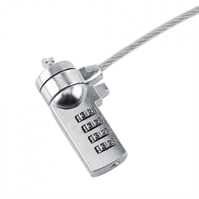 Laptop Combination Security Lock Cable Chain Deterrent 4 Di t Pas For book PC. 
