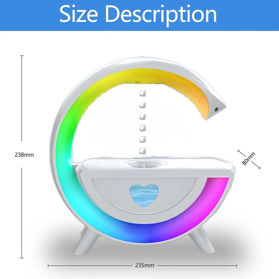 Anti-gravity Water Droplet Humidifier Bluetooth Speaker Atmosphere Light Water Droplet Reverse Flow Anti-gravity Atomizer. 