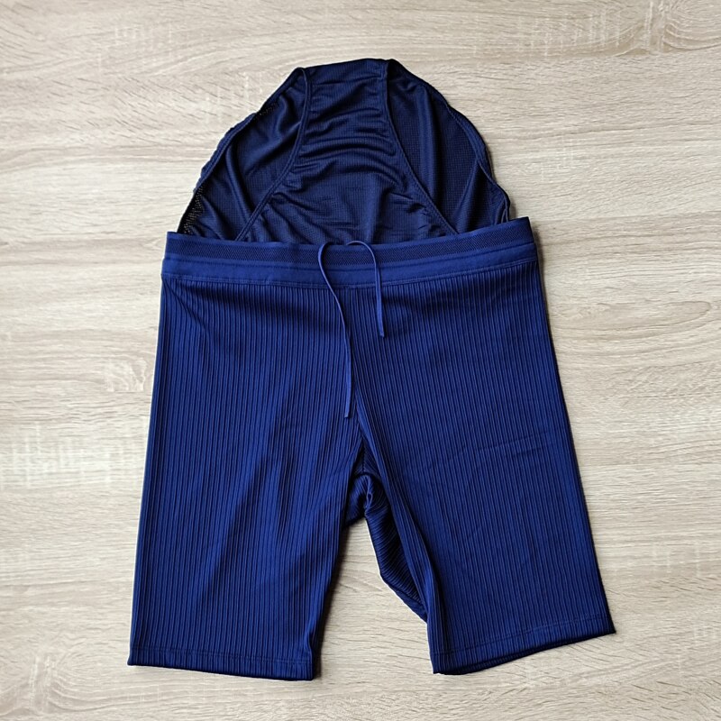 Stripes Man Marathon Leggings Man Sports Mesh Shorts Fast Running Speedsuit Track and Field Middle Pants Custom Logo. 
