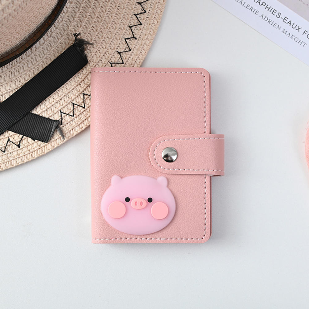 26 Bit Card Holder Card Holder Wallet PU Leather Wallet Cartoon Card Case 26 Bit Card Holder ID   Holder. 
