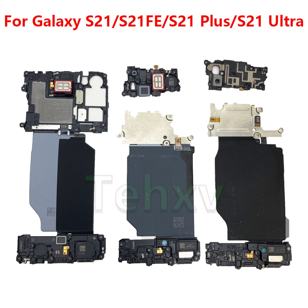 For Samsung Galaxy S21 Ultra S21+ S21 FE Wireless Charging Induction Coil And NFC Module Loudspeaker Antenna Cover Repair Parts
