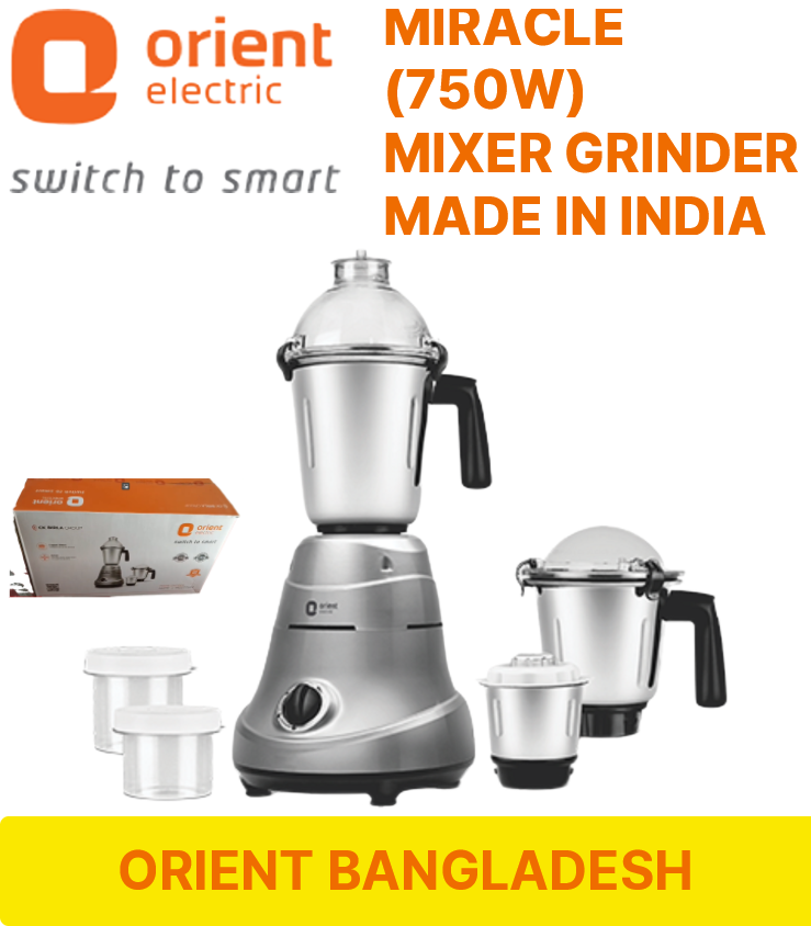 Orient MIRACLE 750w Mixer Grinder Blender. 