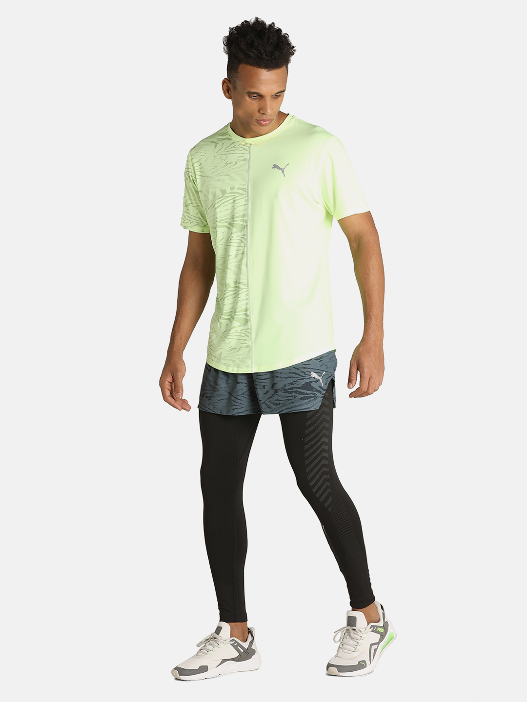 PUMA RUN Ultra Weave S3 Split Short Woven Shorts for Men. 