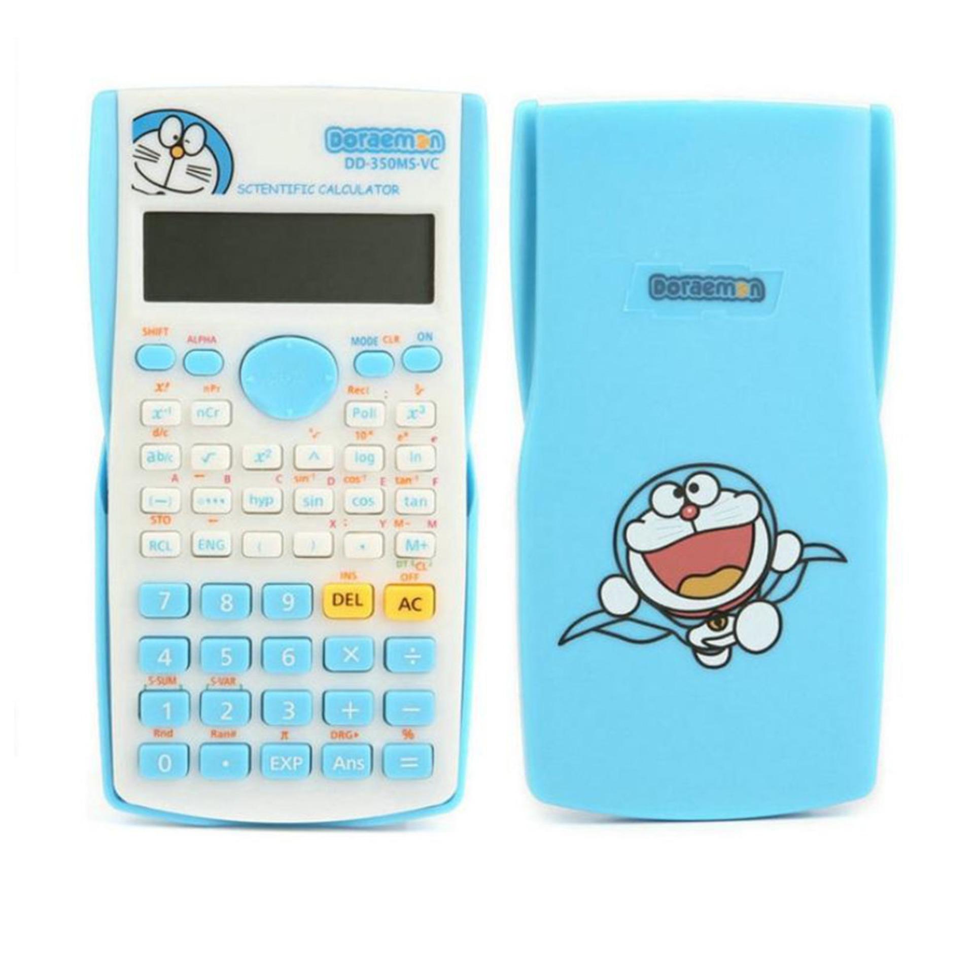 Doreamon Function Calculator 10 2 Digital Display 2 Line Lcd Scientific Calculator Blue - 