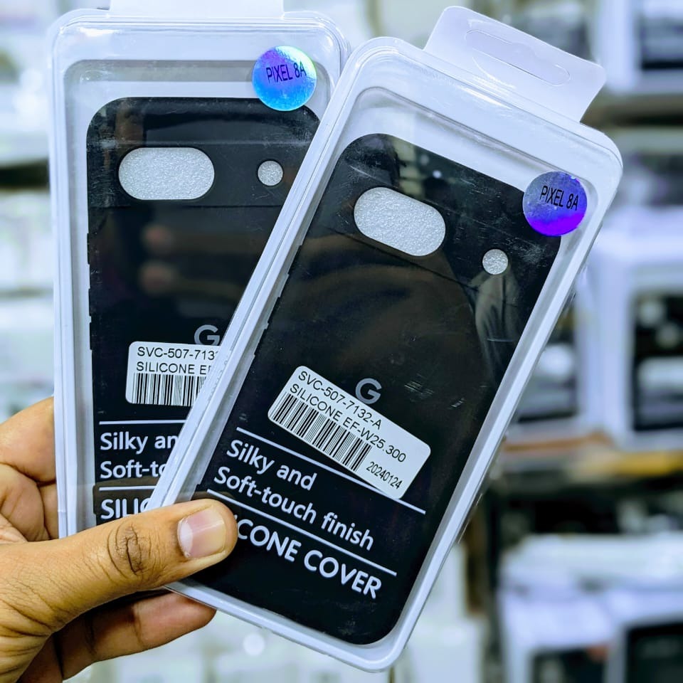 For Google Pixel 8A Back Case Premium Silicone Soft Touch Finished Silky Back Case Silicon Mobile Phone Back Cover Google pixel8a Soft Silicone Back Case Pixel8A