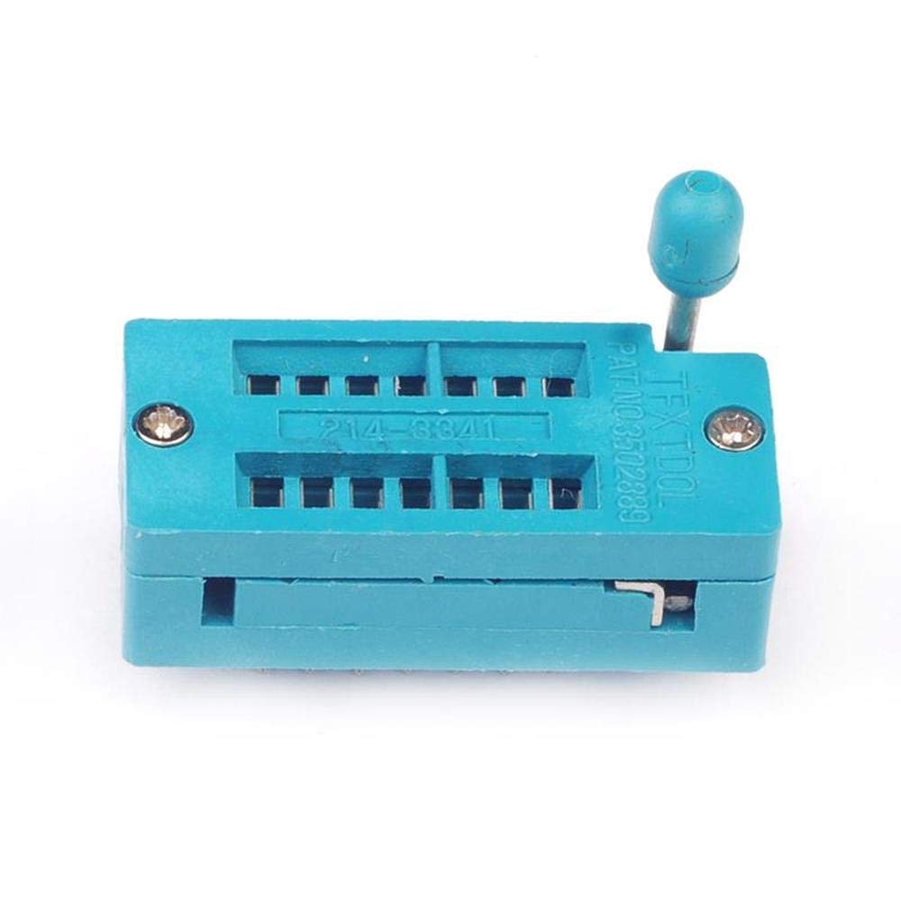 14 Pin Universal ZIF Socket 14Pin DIP 14 Pin 2.54mm Pitch IC Chip ZIF Socket Adaptor For Electric Fittings