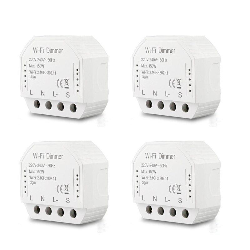 Smart WiFi Light LED Dimmer for Switch Smart Life/Tuya APP Remote Control 1 Way Switch,Works for Alexa or Google Home. 